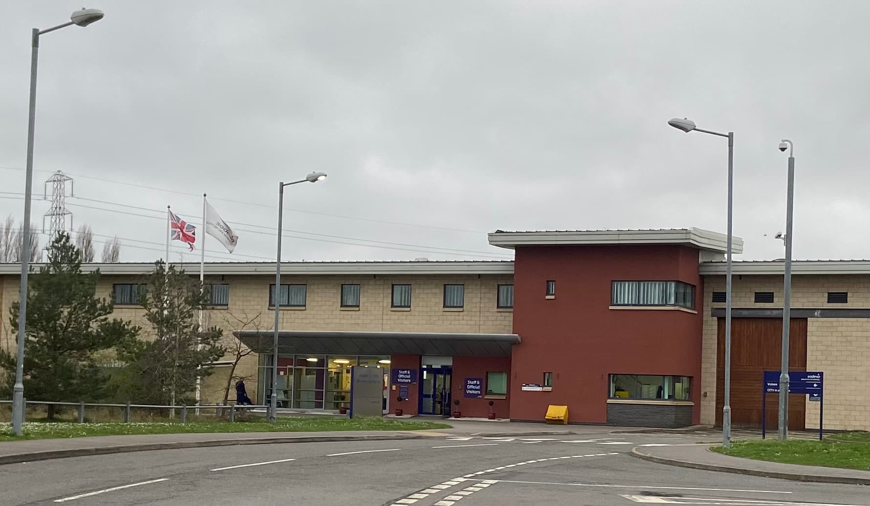 Exterior view of HMP Bronzefield