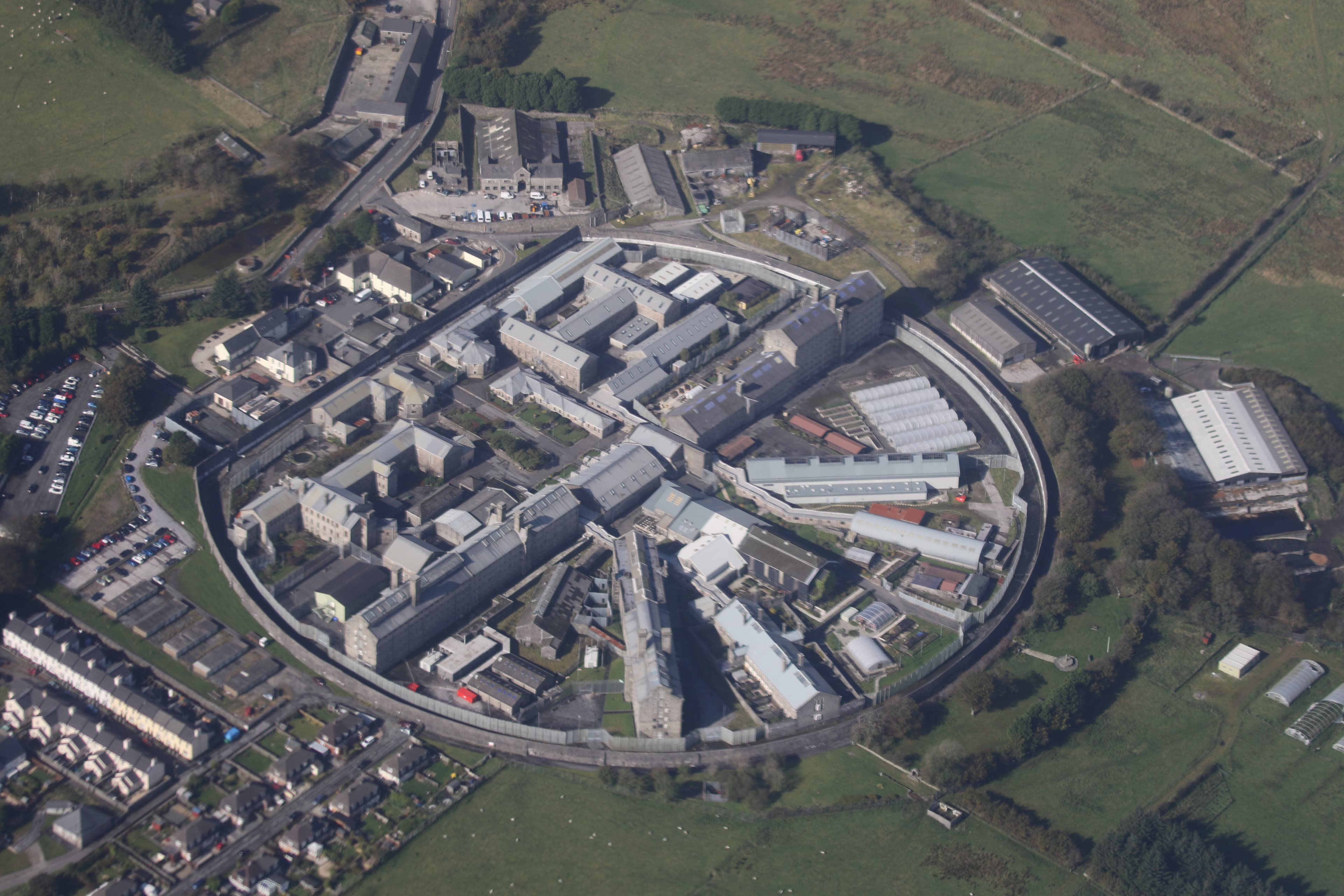 Aerial view of HMP Dartmoor prison