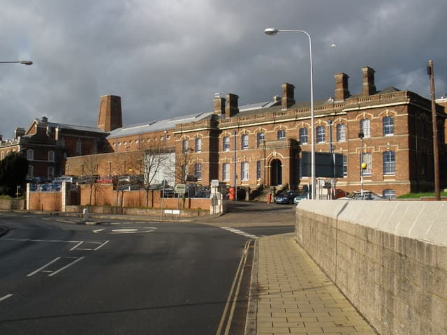 Exterior view of HMP Exeter prison