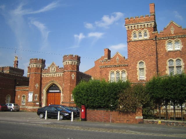 Gatehouse and frontage of HMP Lincoln